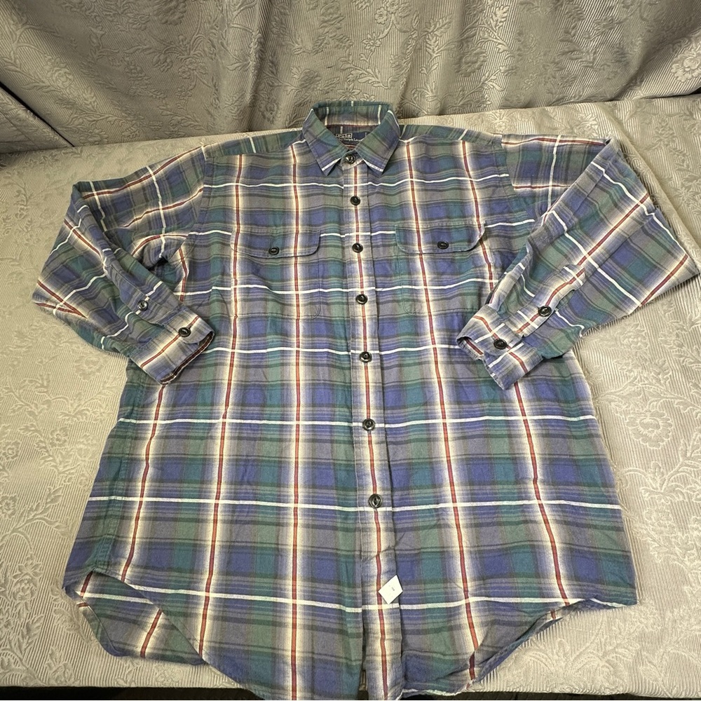 Polo Ralph Lauren Large Plaid Button Up Shirt M 51” Chest